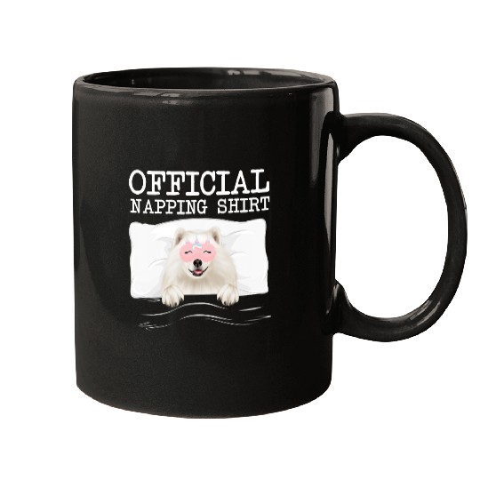Dog Samoyed Official Napping Sleeping Samoyed Mugs