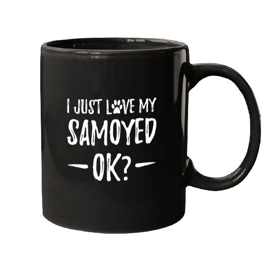 Dog Samoyed Lover Funny Dog Mom Gift Idea Mugs