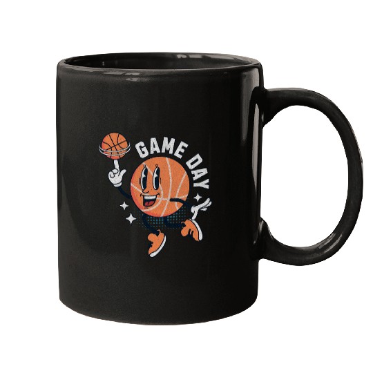 Basketball Game Day Fun Kids Basketball Sports Player Hoops Mugs