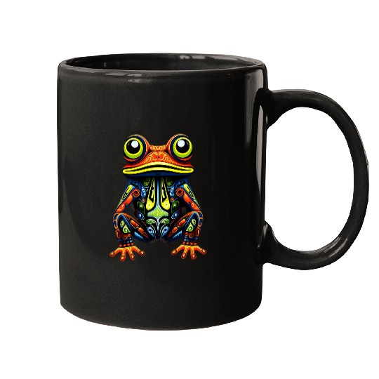 Frog Haida Totem Art Native American Indigenous Tribal 1 Mugs