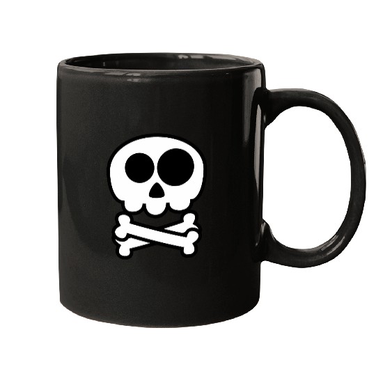 Funny Skull and Crossbones Mugs