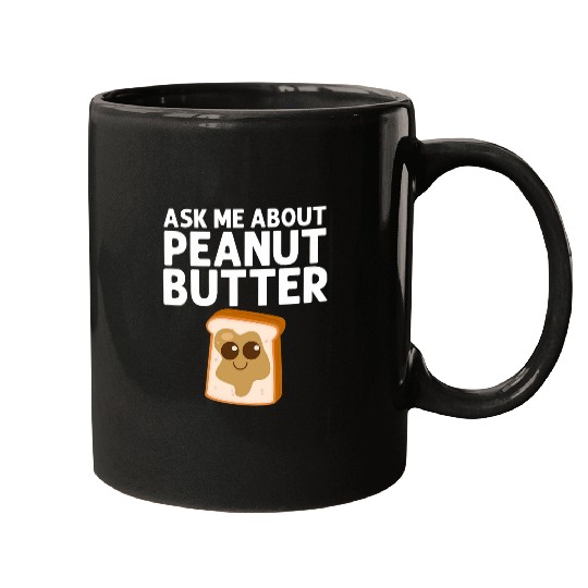 Funny Peanut Butter Art For Men Women Matching Besties 5 Mugs
