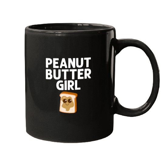 Funny Peanut Butter Art For Girls Kids Matching Besties Mugs