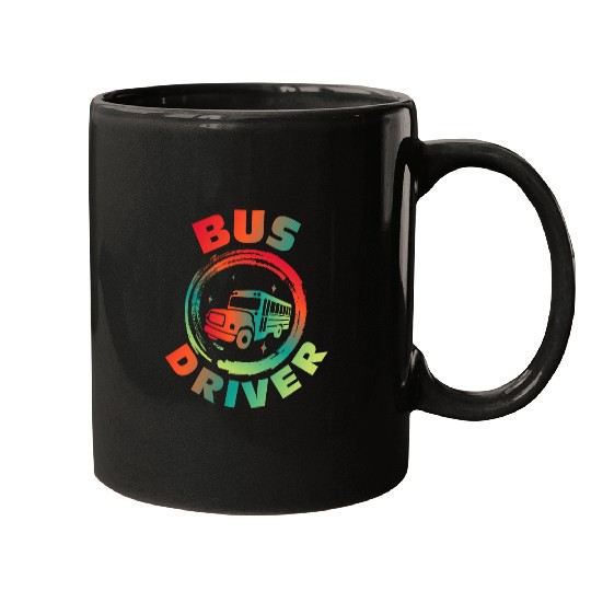 Bus Driver Transport Driving School Bus 1 Mugs