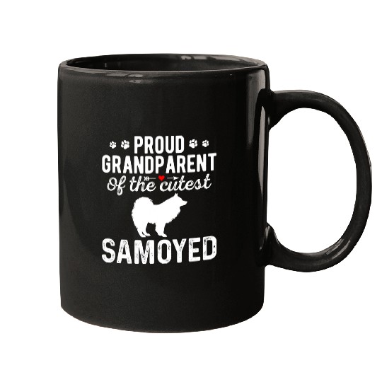 Dog Samoyed Proud Samoyed Grandparents Of The Cutest Samoyed Dog Mugs