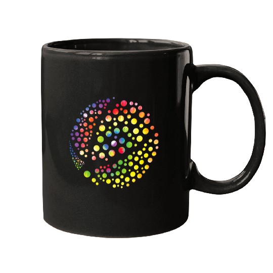 Funny Tie Dye Basketball International Dot Day Mugs