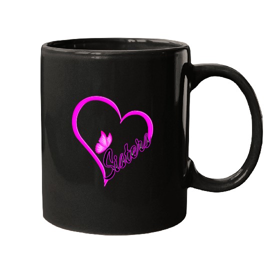 Sister bests Sisterhood Society Butterfly Matching Women Girl Mugs