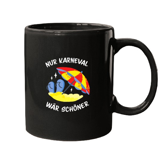 carnivals Confetti Camping Sandy Beach Summer Holidays Mugs