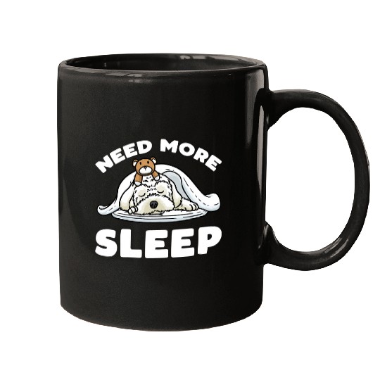 Dog Maltese Need More Sleep Maltese Dog With Stuffed Animal Sleeping Mugs