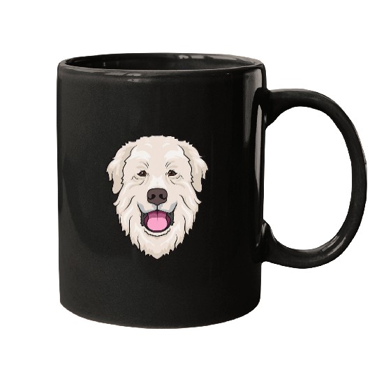 Great Pyrenees Cute Dog Face Mugs