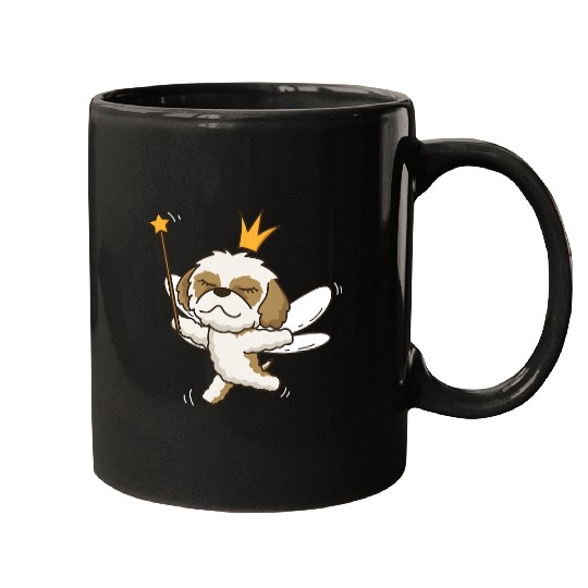 Fairy Shih Tzu Dog Mystical Pet Shih Tzu Fairy Lover99 Mugs