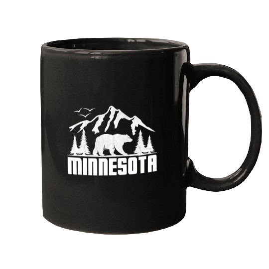 Classic Minnesota Wildlife Big Bear Minnesota Wildlife Art Mugs
