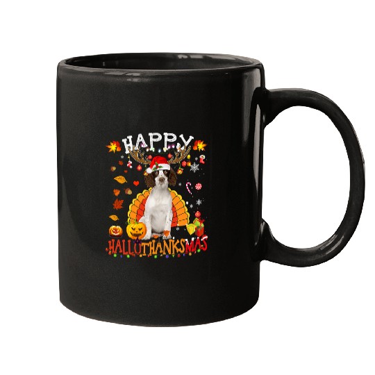 Cavalier Happy Hallothanksmas Halloween Thanksgiving xmass 140 Mugs