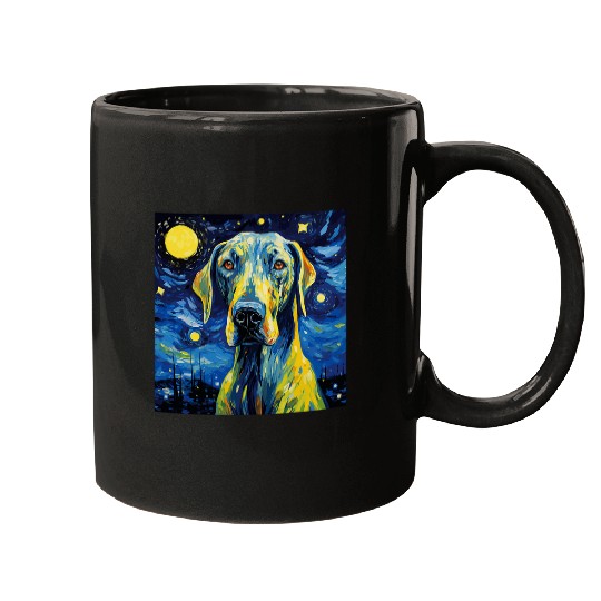 Great Dane Starry Night For Dog Mom Dog Dad 1 Mugs