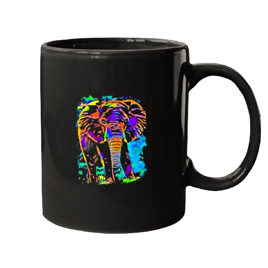 elephant pop art Mugs