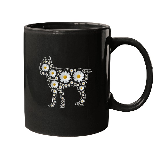 Cute Cute Daisy Flower Cane Corso Dog   Mothers Day Mugs