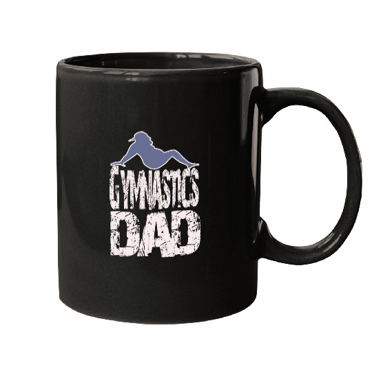 Gymnast Father Fathers Day Cool Gymnastics Dad Mugs
