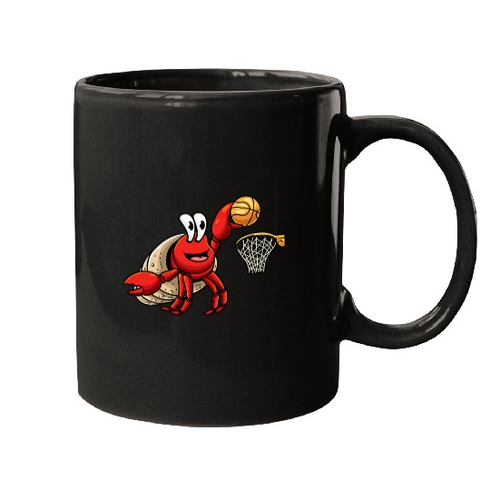 Hermit Crab Basketball Player Sea Animal Mugs