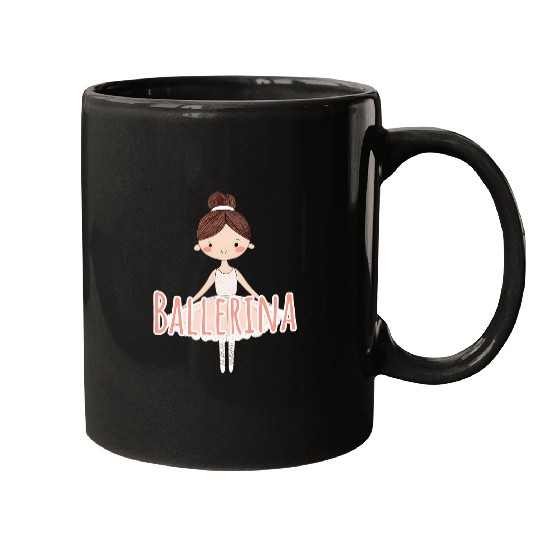 Cute Ballerina Girl Pinky Adorables uniques Ballet Dance Mugs