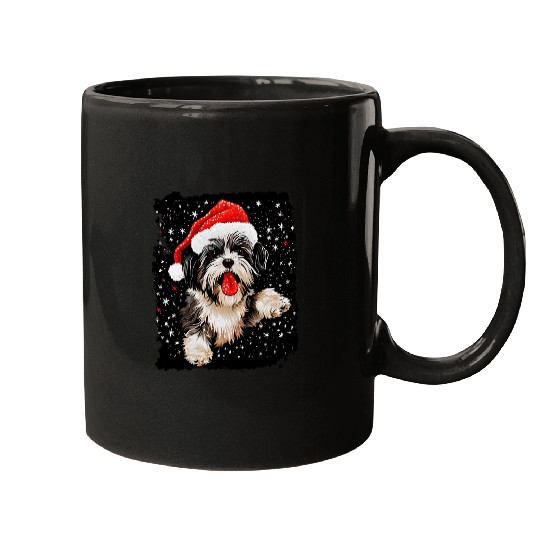 Christmas Dog Shih Tzu Mugs