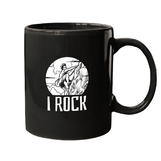 Climber Mountain Climb Mountaineer Bouldering Rock Climbing Mugs