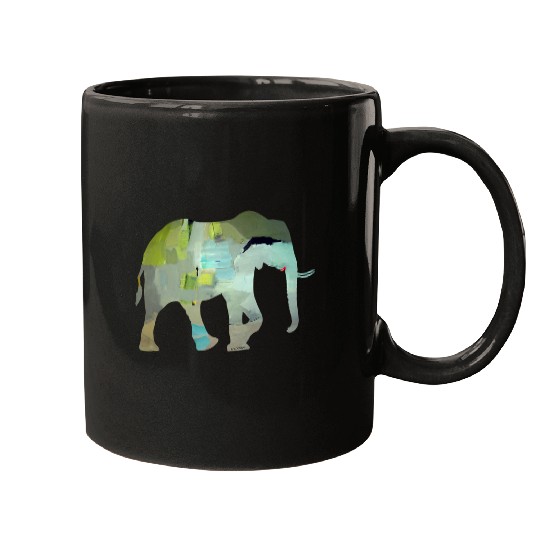 ELEPHANT ART SILHOUETTE Mugs