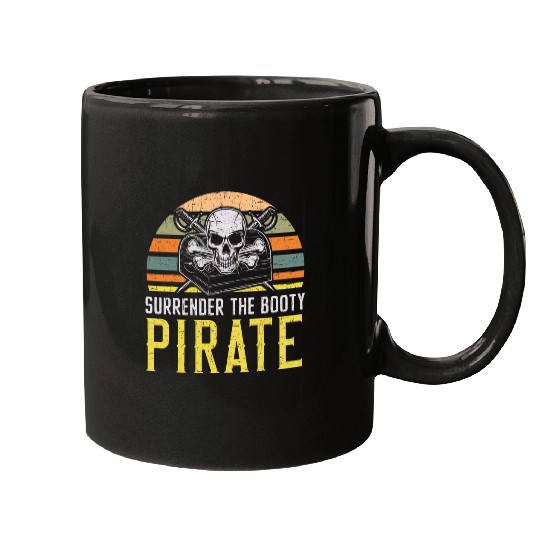 Surrender The Booty Pirate Lover Caribbean Buccaneer 21 Mugs