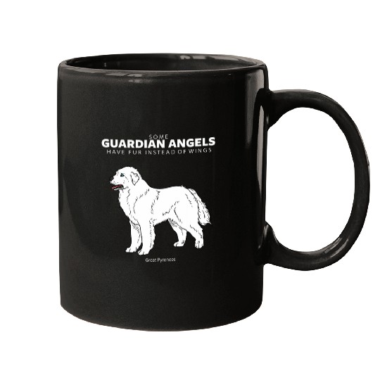 Great Pyrenees Livestock Guardian Dog Guardian Angel Mugs