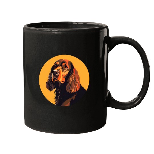 Cocker Spaniel Dog Minimal Love Dogs 1 Mugs