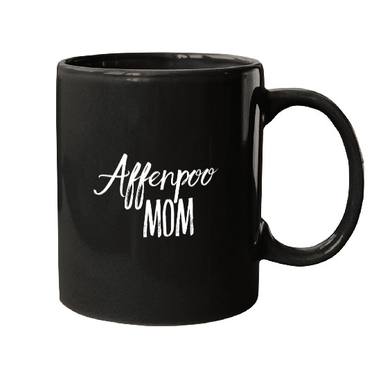 Cute Dog Owner Mixed Breed Poodle Affenpinscher Affenpoo Mom Mugs