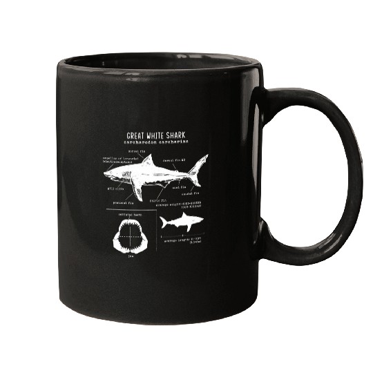 Great White Shark Adventure Marine biologist Ocean Shark Mugs
