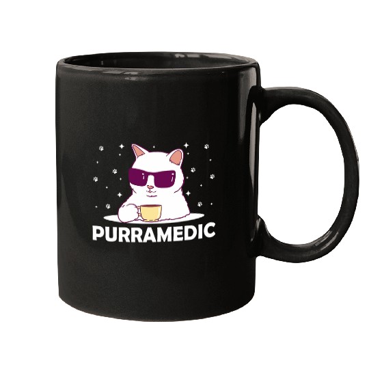 Purramedic Cat Lover Paramedic Kitten EMT Funny Cat Mom 22 Mugs