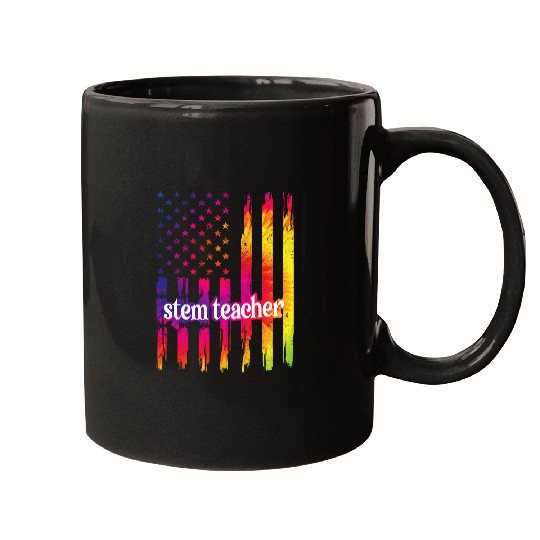 STEM Teacher US Flag Science Technology Engineering Math 21 Mugs