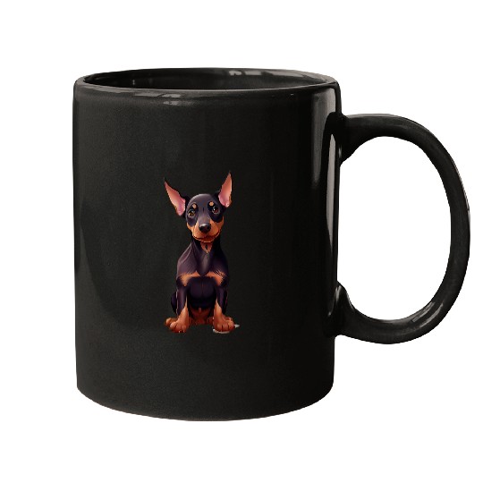 Children Doberman dog Animal Dog Dobermann Lover Mugs