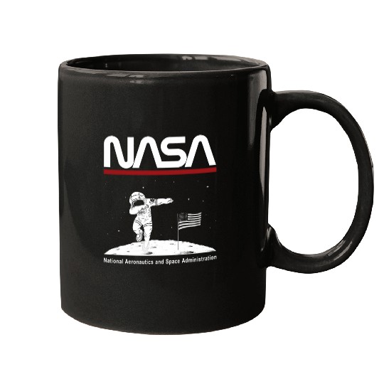 Lacrosse Gift NASA Astronaut Dabbings Worm Logo Mugs