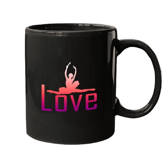 Ballet Love Cute Ballerina Mugs