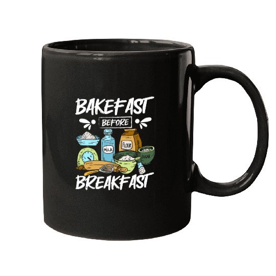 Baking bread bakefast before breakfast Mugs