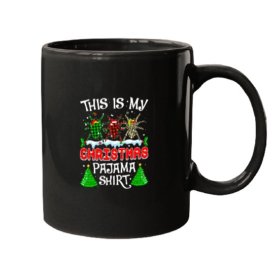 This Is My Christmas Pajama Spider xmass Funny Animals Mugs