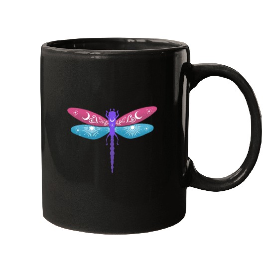 Mystical Dragonfly gift for a girl woman Mugs