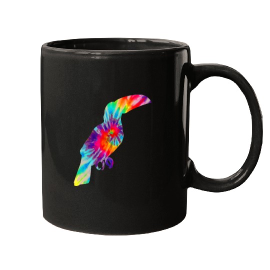 Toucan Tie Dye vintages Pet Bird Mom Mugs