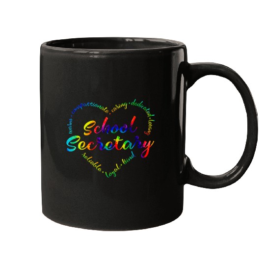 Tie Dye School Secretary Administrative Assistant Office Mugs