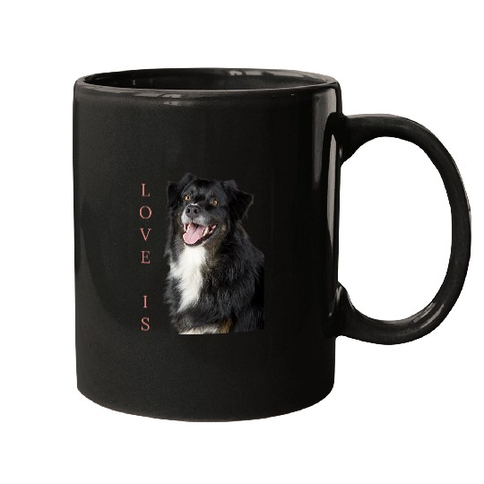 Border Collie   Women Men Kids Love Dog Mom Dad Gift Tee Mugs