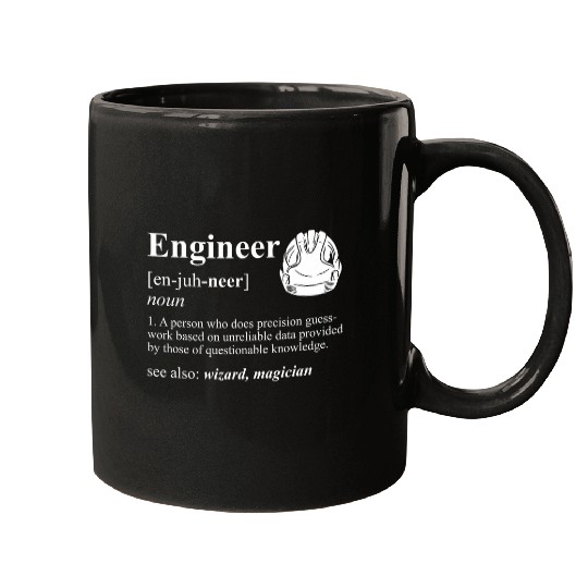 Engineer Definition Wizard Magician Funny Engineer Mugs