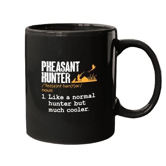 Pheasant Hunter Definition Upland Bird Hunting Mugs