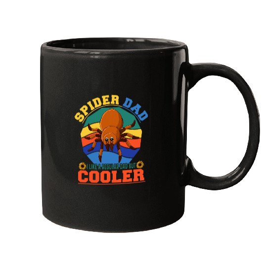 vintages Retro Spider Dad Like A Regular Dad But Cooler Mugs