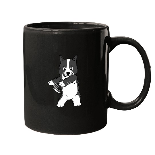 Floss Dance Border Collie Dog Mugs
