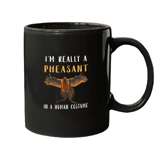 Pheasant Hunting Human Costume Pheasant Lover Plucking Mugs