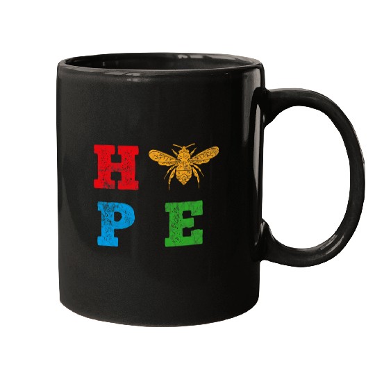 Hope Honey Bee Lover Beekeeper Apiarist Bee Farmer Men Women Mugs