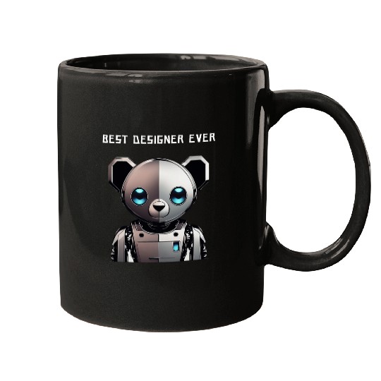 Graphic Designer Robot for Artist Web Art UX T Mugs