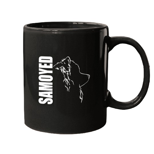 Dog Samoyed Wilsigns Proud Samoyed profile dog breed dog 2 Mugs